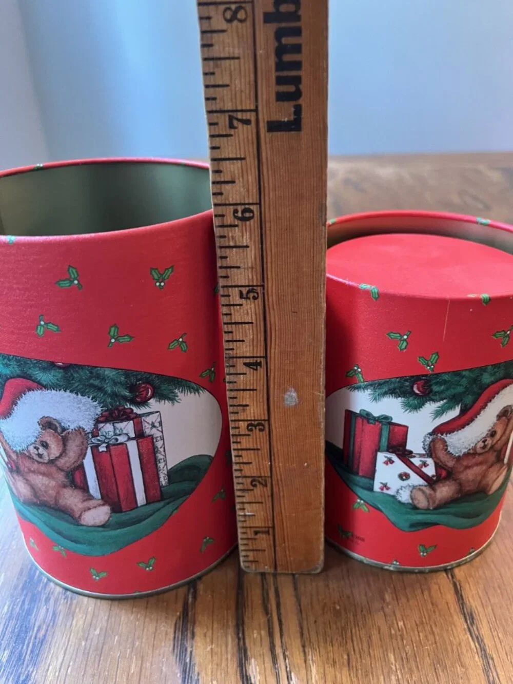 Vintage 1988 House Of Lloyd Christmas Tins Set Teddy Bear